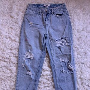 Ripped mom jeans